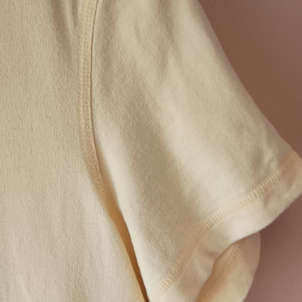 delicates Pale Yellow Mini Pocket Dress, Sz M - Picture 6 of 8